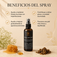 Cargar imagen en el visor de la galería, Spray para Imperfecciones con Propóleo y Miel, producto de Tierrademiel con beneficios para mejorar la piel y reducir imperfecciones.