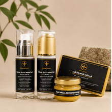 Cargar imagen en el visor de la galería, Kit quita manchas facial que incluye crema y mascarilla para una piel luminosa.