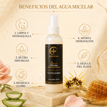 Cargar imagen en el visor de la galería, Agua Micelar con Agua de Rosas, Miel y Aloe Vera
