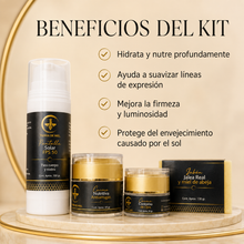 Cargar imagen en el visor de la galería, Kit antiarrugas colageno rutina facial con productos beneficiosos para una piel hidratada y firme
